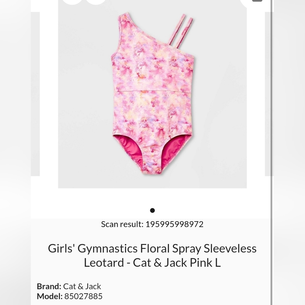 Cat and Jack gymnastics leotard